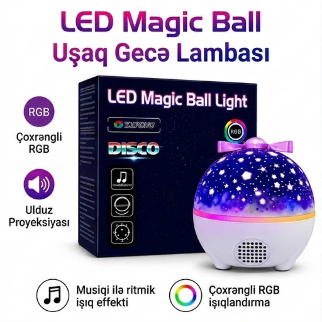 Gecə lampası (Bluetooth)