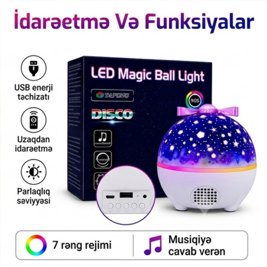 Gecə lampası (Bluetooth)